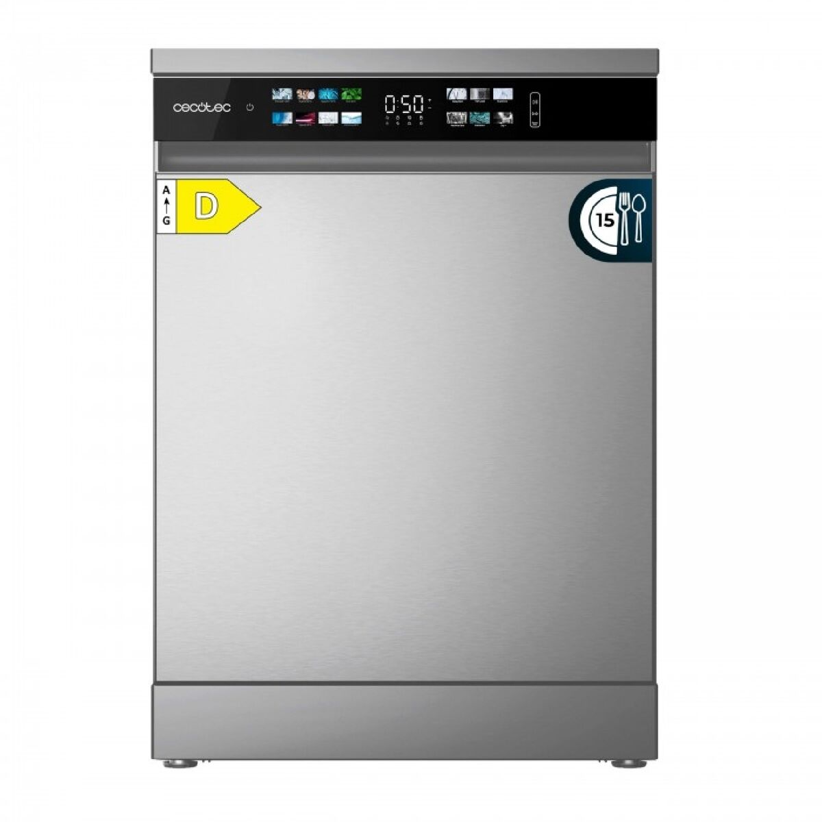 Lavavajillas Cecotec Bolero Aguazero 6210 Inox D 60 cm Acero