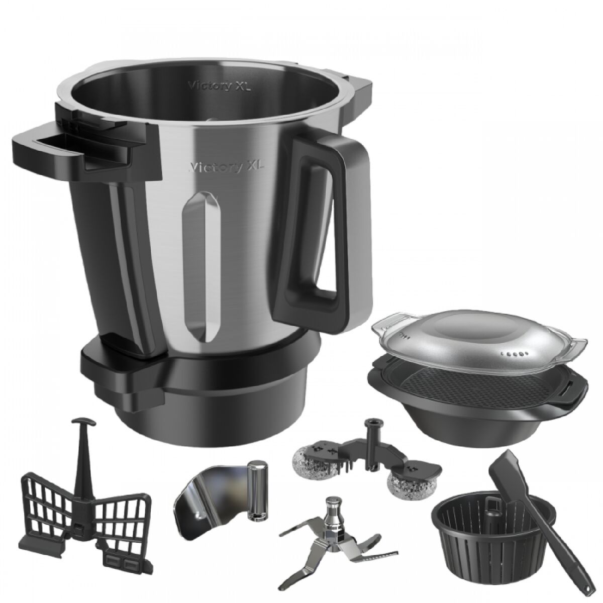 Cecotec Jarra Medidora Victory para Mambo, acero inoxidable, color negro, accesorios cocina