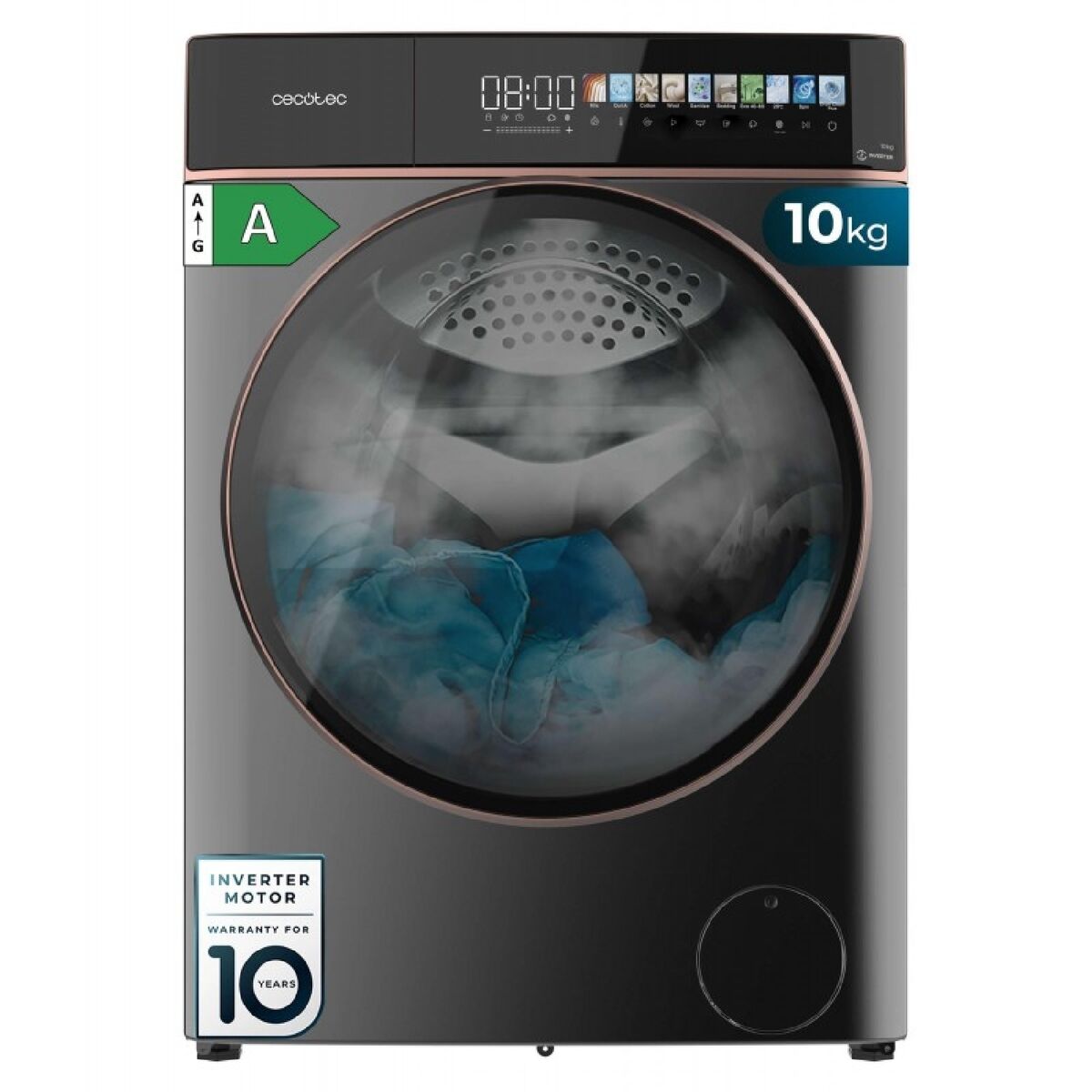 Lavadora Cecotec Bolero DressCode 10900 Inverter FullColor 1400 rpm 10 kg