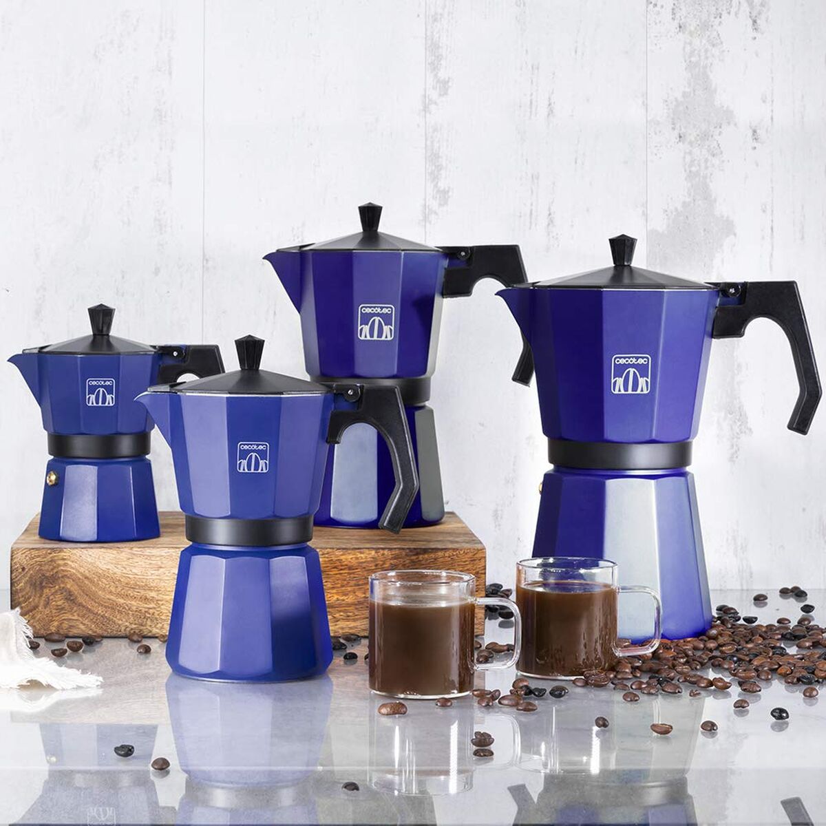 Italienische Kaffeemaschine Cecotec Mokclassic 900 Blau 9 Tassen (Restauriert A) - Thumbnail 7