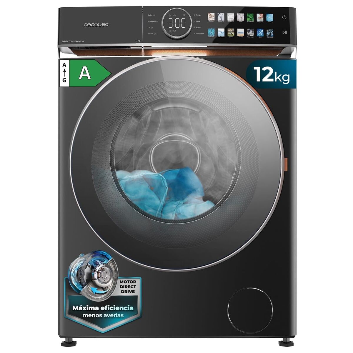 Lavadora Cecotec Bolero DressCode 12980 Direct Drive 1400 rpm 12 kg