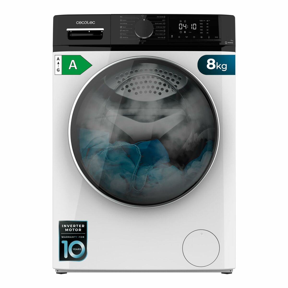 Lavadora Cecotec Bolero DressCode 8610 Inverter A 1400 rpm 8 kg