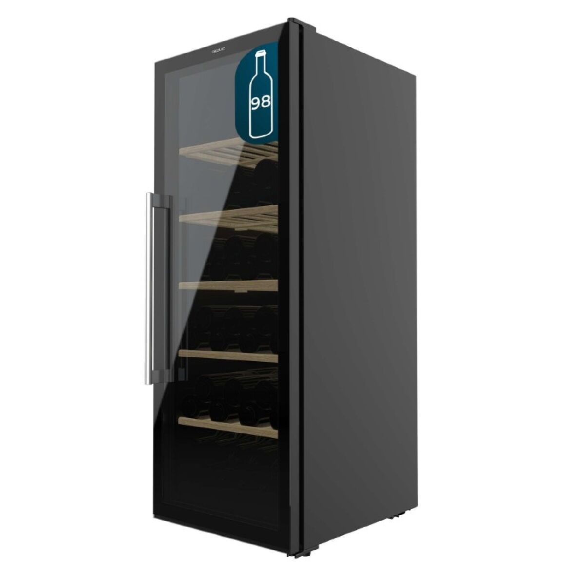Cecotec Vinoteca GrandSommelier 98000 98 botellas negro, compresor, control táctil, LED