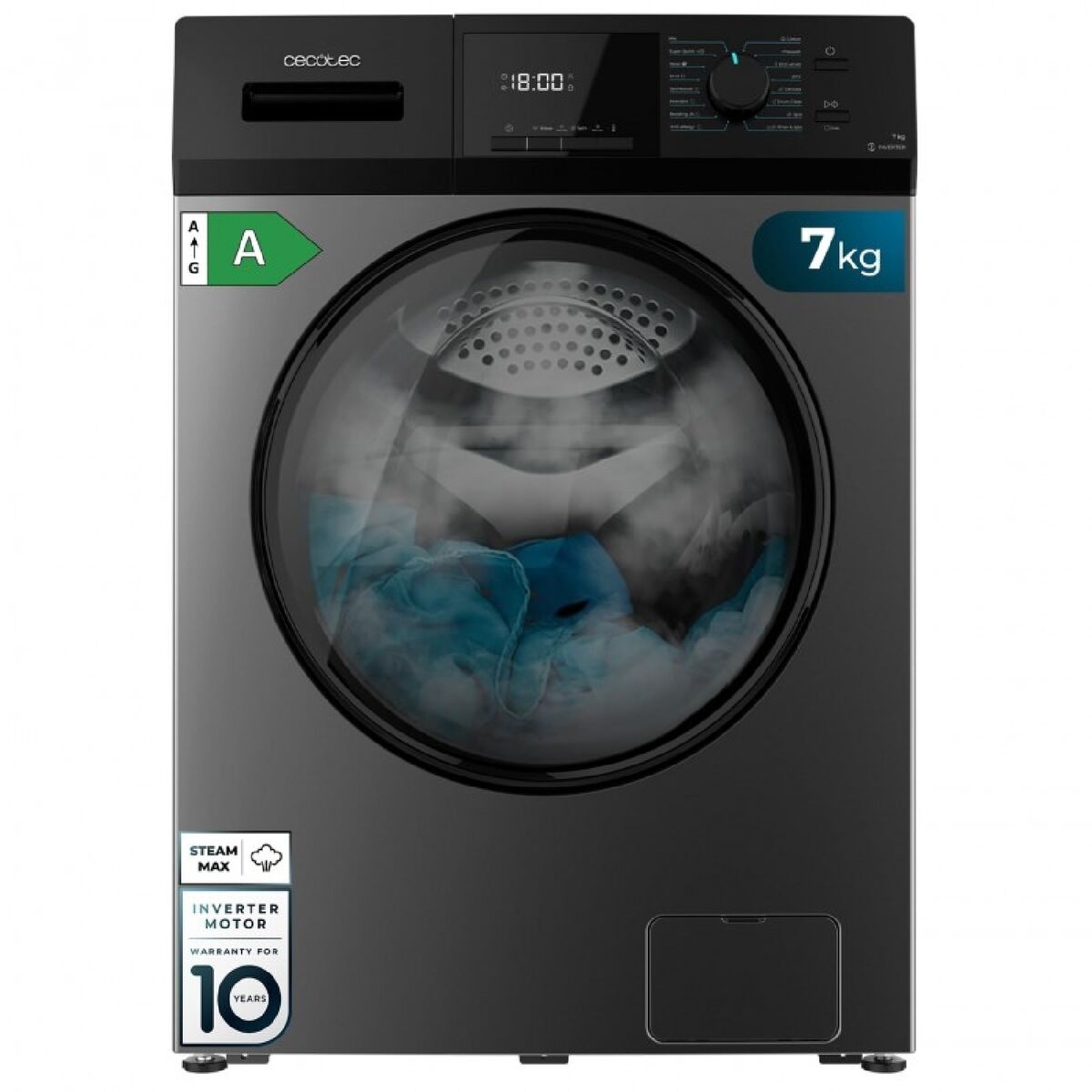 Lavadora Cecotec Bolero DressCode 7410 1200 rpm 7 kg