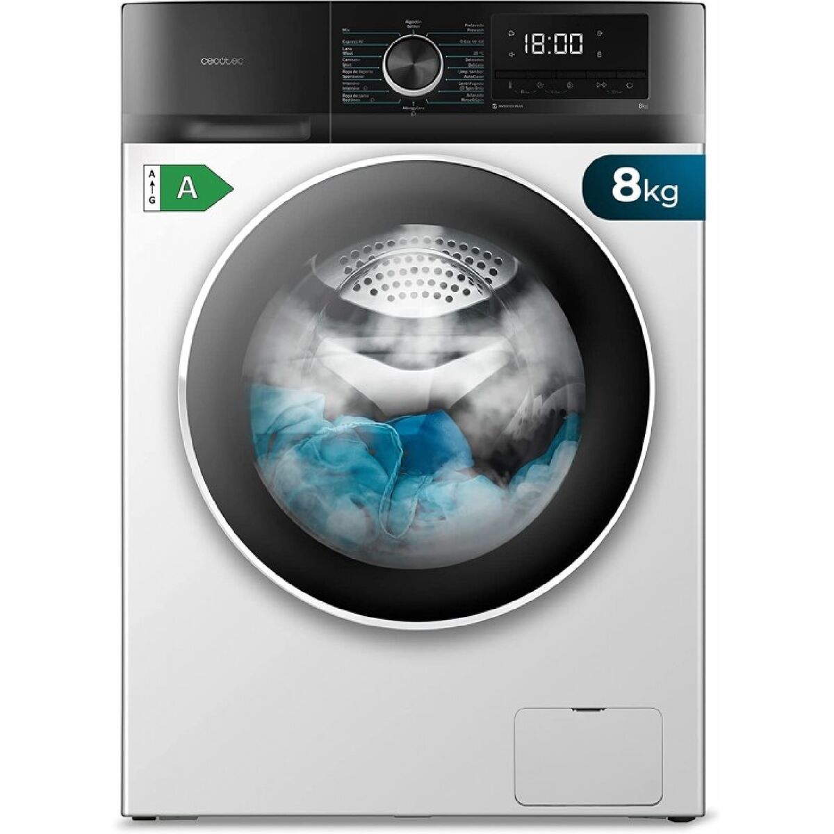 Lavadora Cecotec Bolero DressCode 8500 Inverter A 8 kg