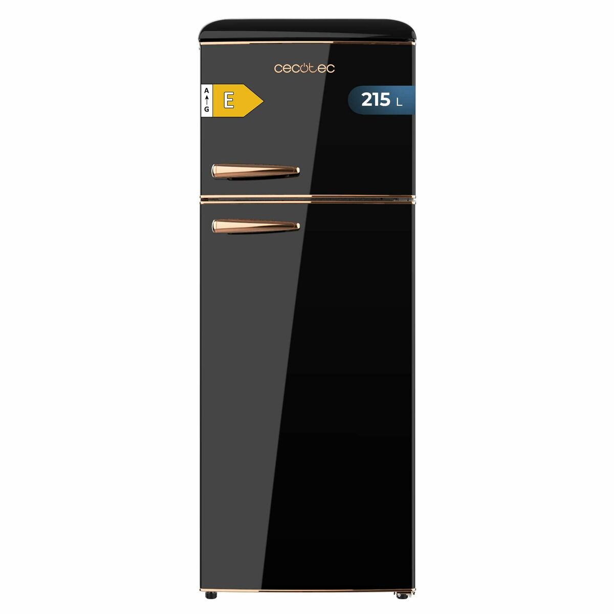 Cecotec frigorífico combinado negro 215 L Bolero CoolMarket 2D Origin 2 puertas E