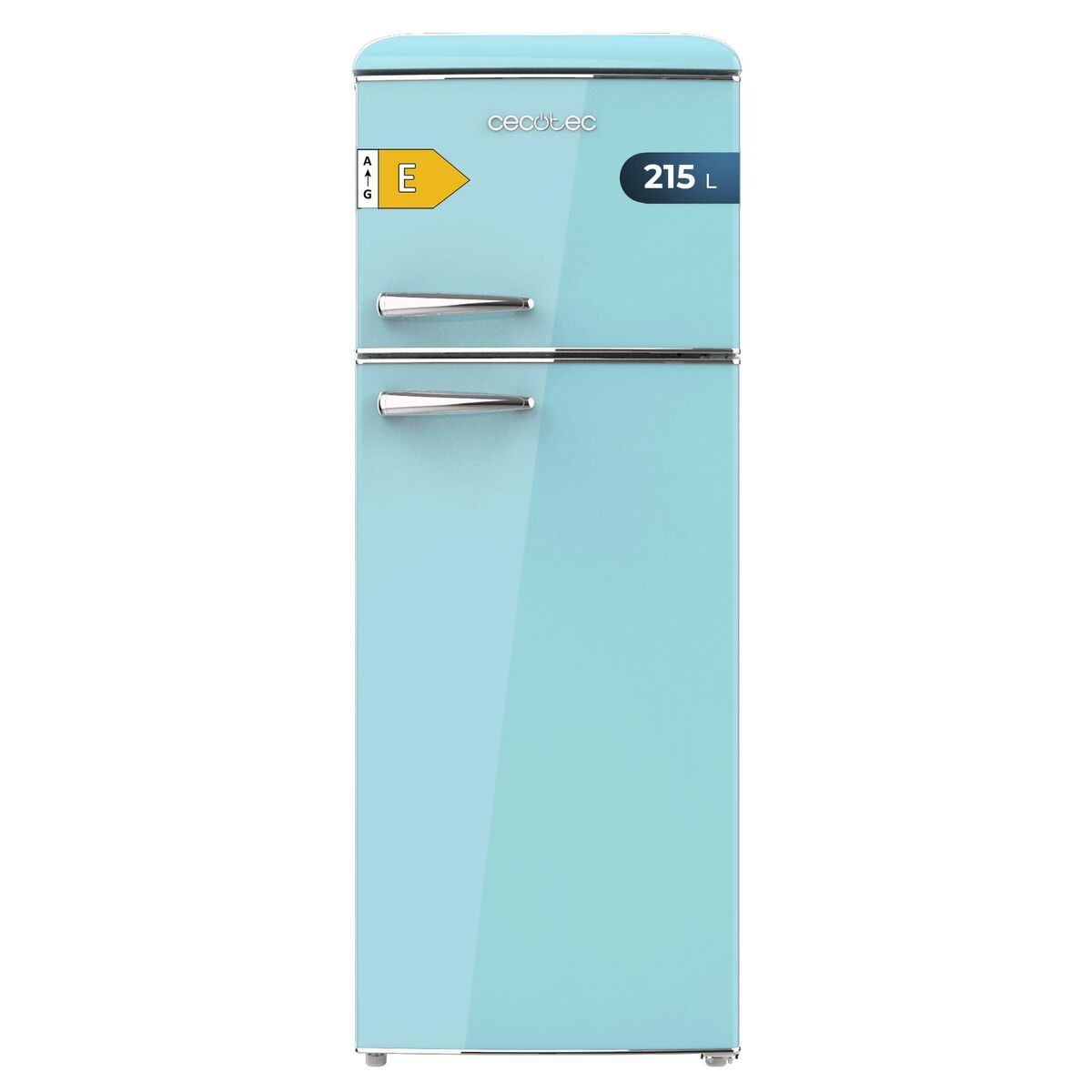 Cecotec frigorífico combinado retro azul 215 L Bolero CoolMarket 2D Origin E