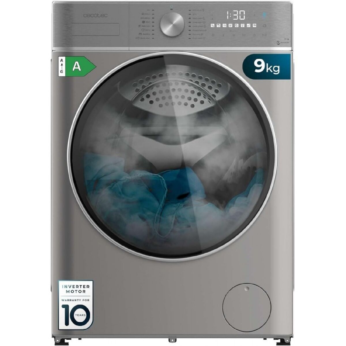 Lavadora Cecotec Bolero DressCode 9800 Inverter 1400 rpm 9 kg
