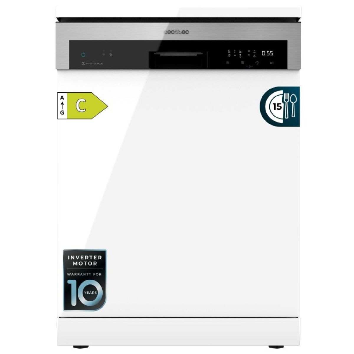 Cecotec Lavavajillas Bolero Aguazero 6500 C 15 servicios 6 programas Blanco C