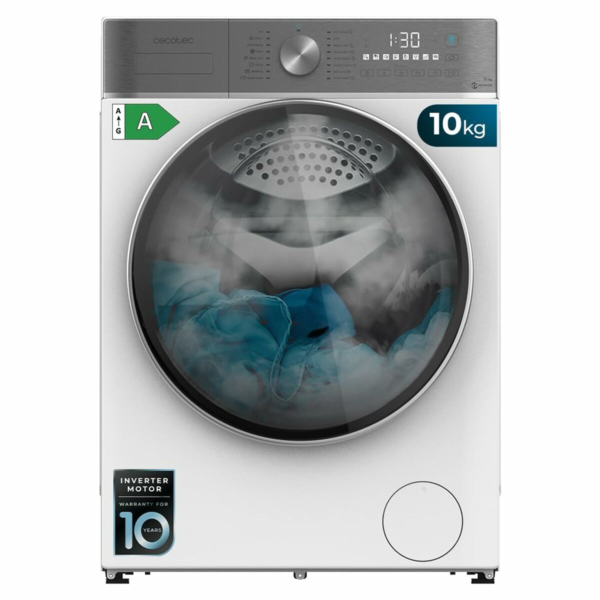 Lavadora Cecotec Bolero DressCode 10800 Inverter 1400 rpm 10 kg