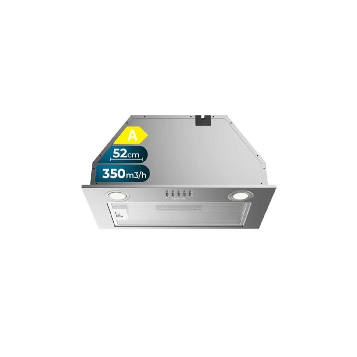 Campana Convencional Cecotec Bolero Flux IM 523500 Inox B 350 m3/h