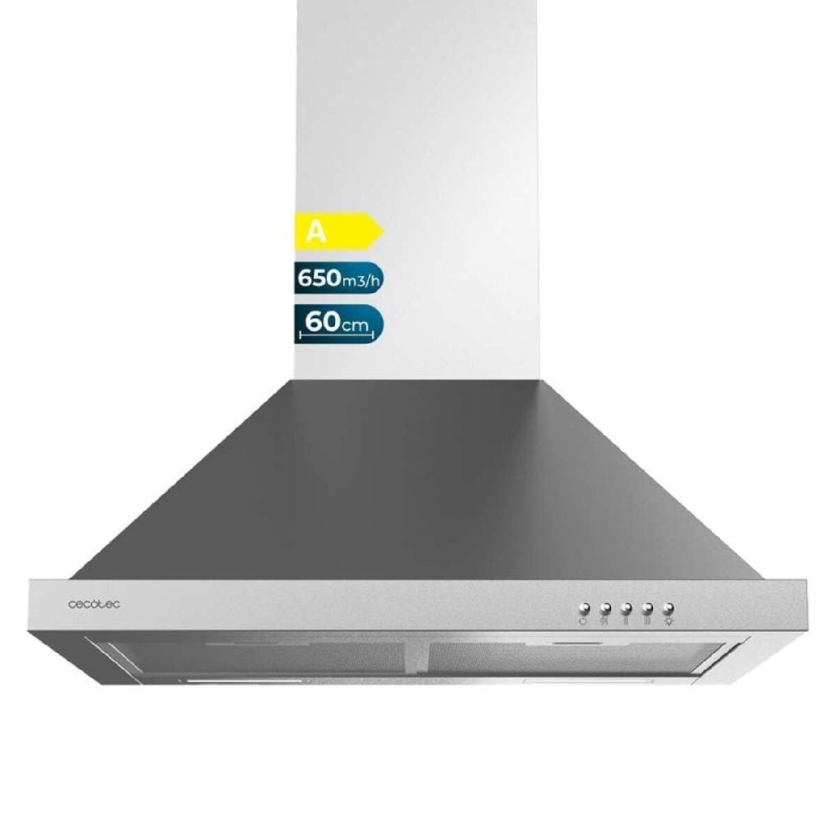 Campana Convencional Cecotec Bolero Flux PM 606500 Inox A