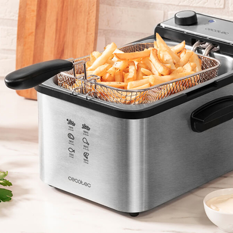 Friteuse Cecotec CleanFry Infinity 3000 3 L 2400W Acier inoxydable   