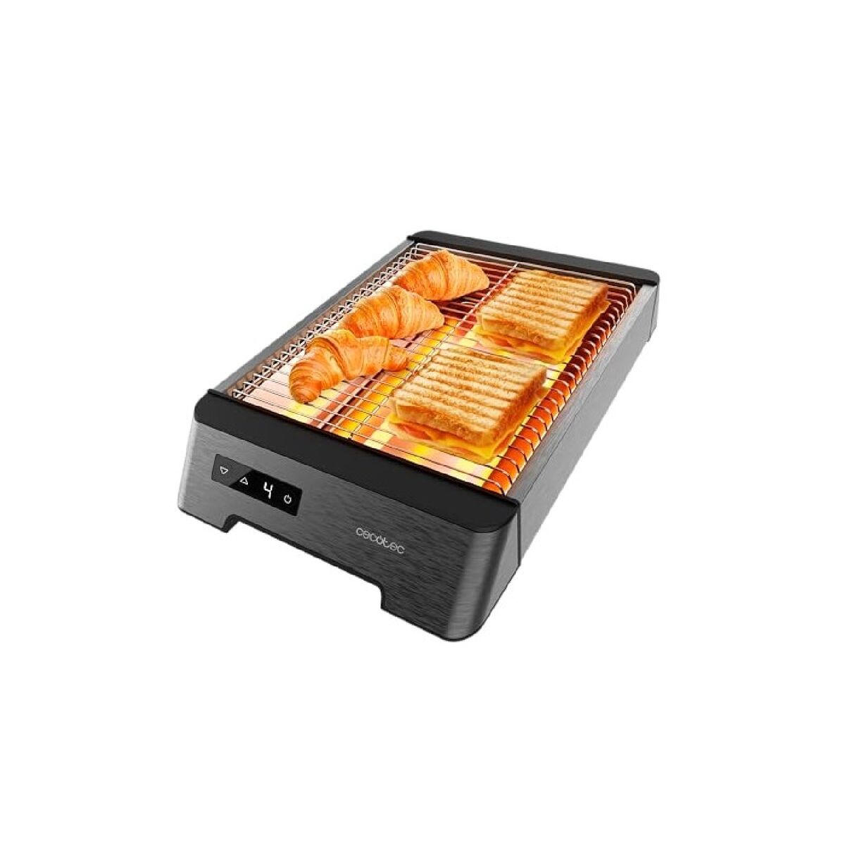 Tostadora Cecotec NiceSlice Negro Acero 1000 W 6 Unidades