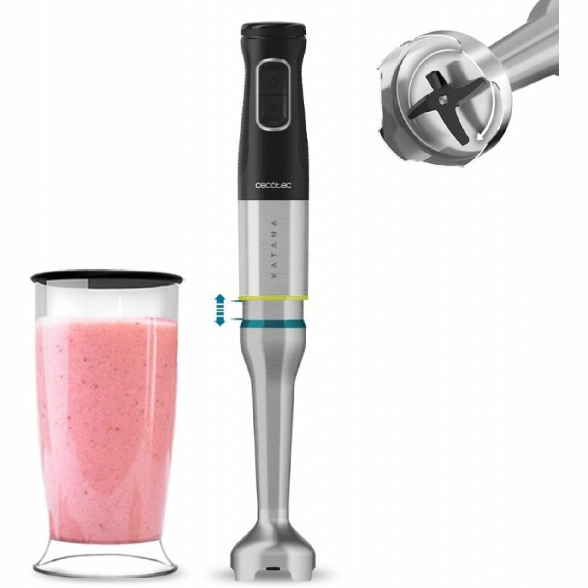 Batidora de Mano Cecotec Katana 15 Jar B 1500 W
