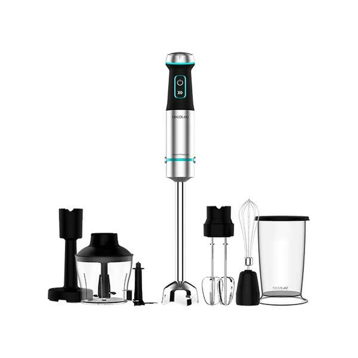 Batidora de Mano Cecotec 1200 XL Negro Verde Acero 1200 W