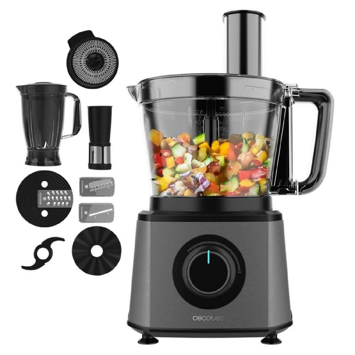 Batidora Picadora Cecotec Paprika 2000 Full Plateado 2000 W 3,5 L