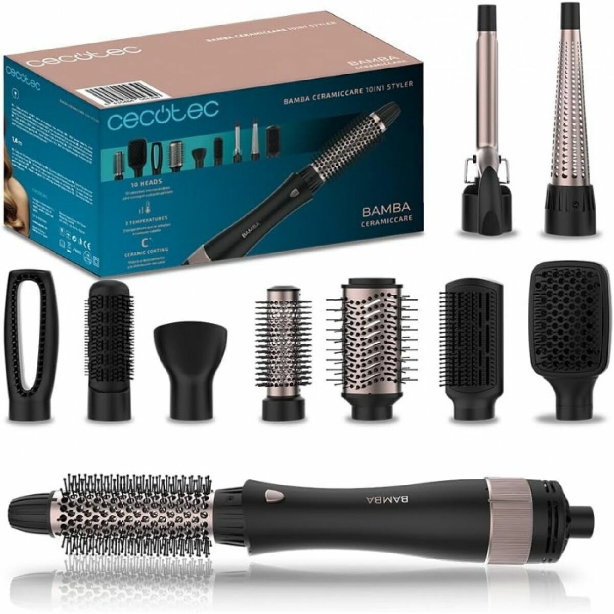 Cepillo Moldeador Cecotec CeramicCare 10in1 Styler
