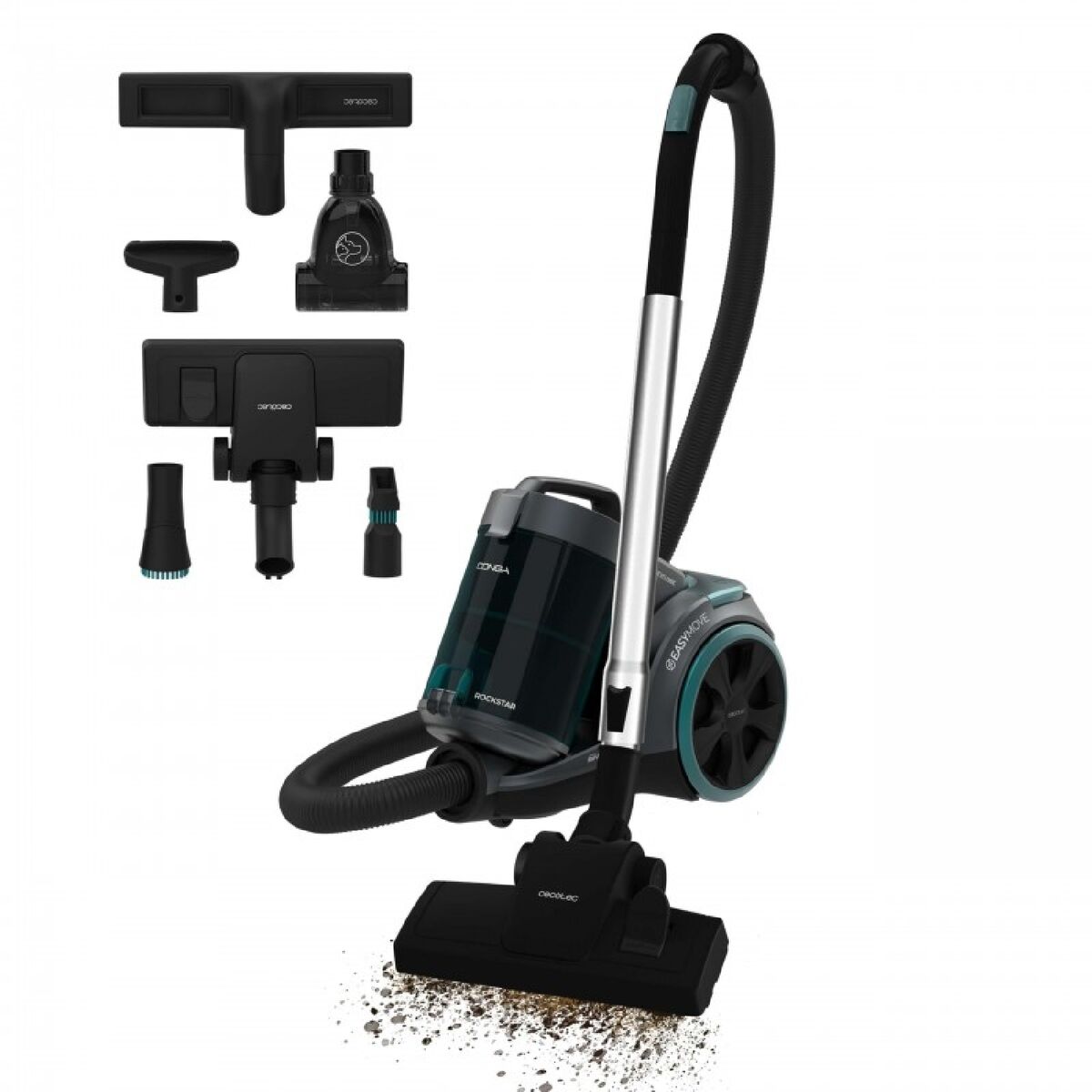 Aspirador Cecotec Conga Rockstar Multicyclonic XL PowerStyle 900 W Gris