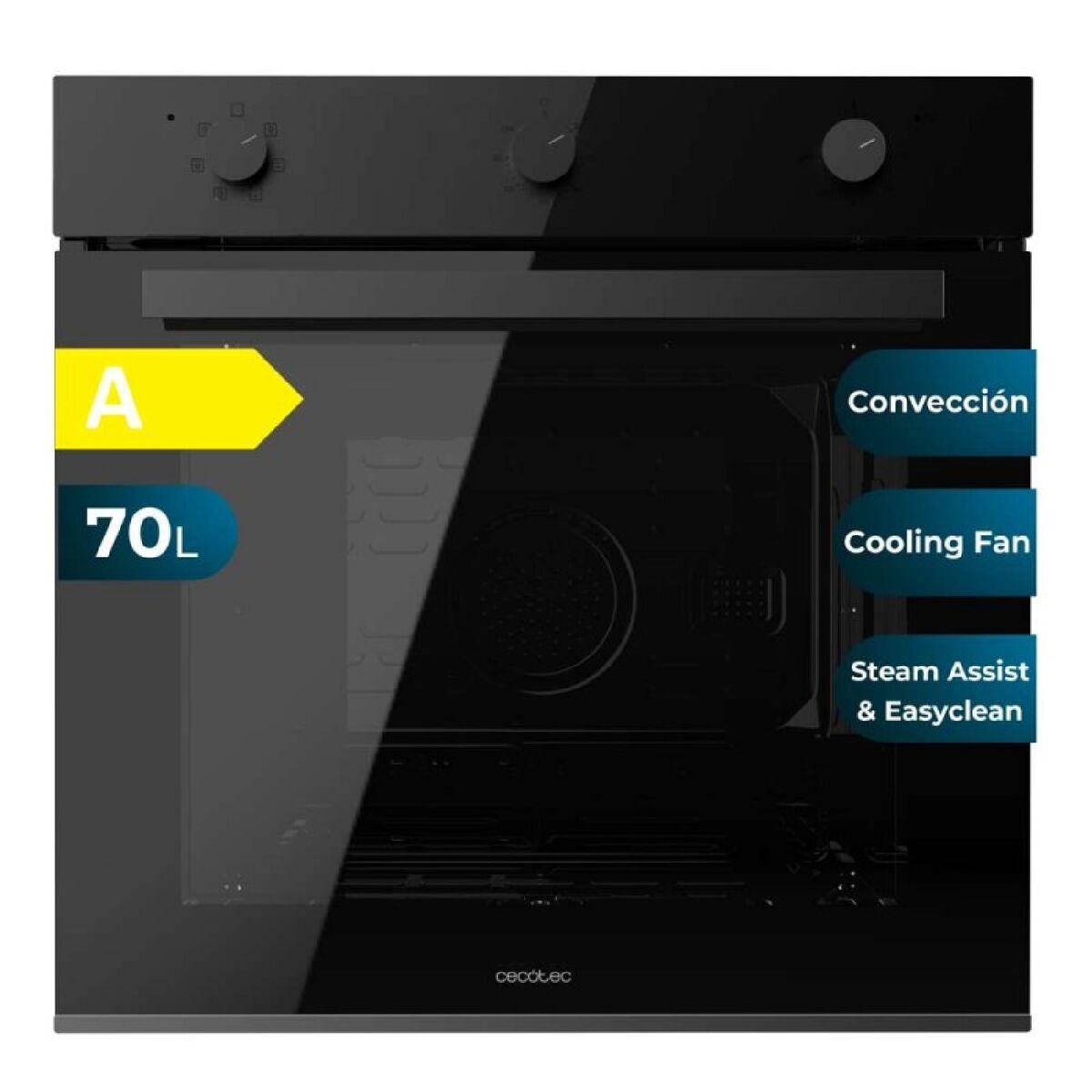 Horno Cecotec Bolero Hexa M236000 Dark Inox Time 2800 W 70 L
