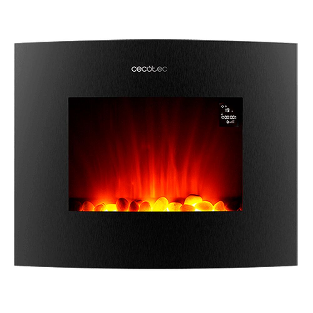 Decorative Electric Chimney Breast Cecotec Ready Warm 2650 Curved Flames Connected Black 1000 - 2000 W