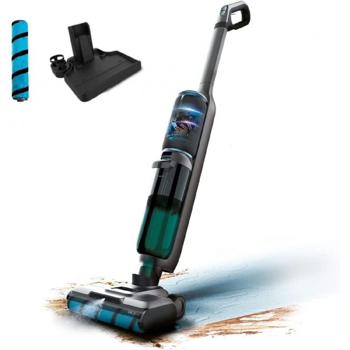 Fregona Eléctrica con Dosificador de Spray Cecotec FreeGo Wash&Vacuum Spray 250 W 700 ml