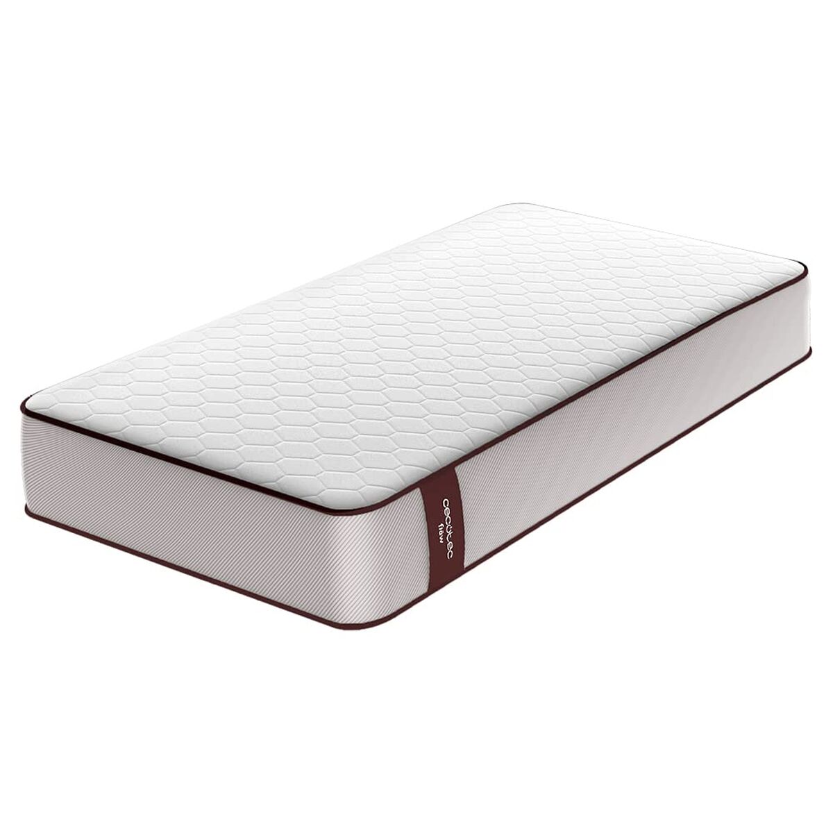 Cecotec Colchón viscoelástico 135x190 cm Flow PureVital 1900 firmeza media-alta 21 cm altura
