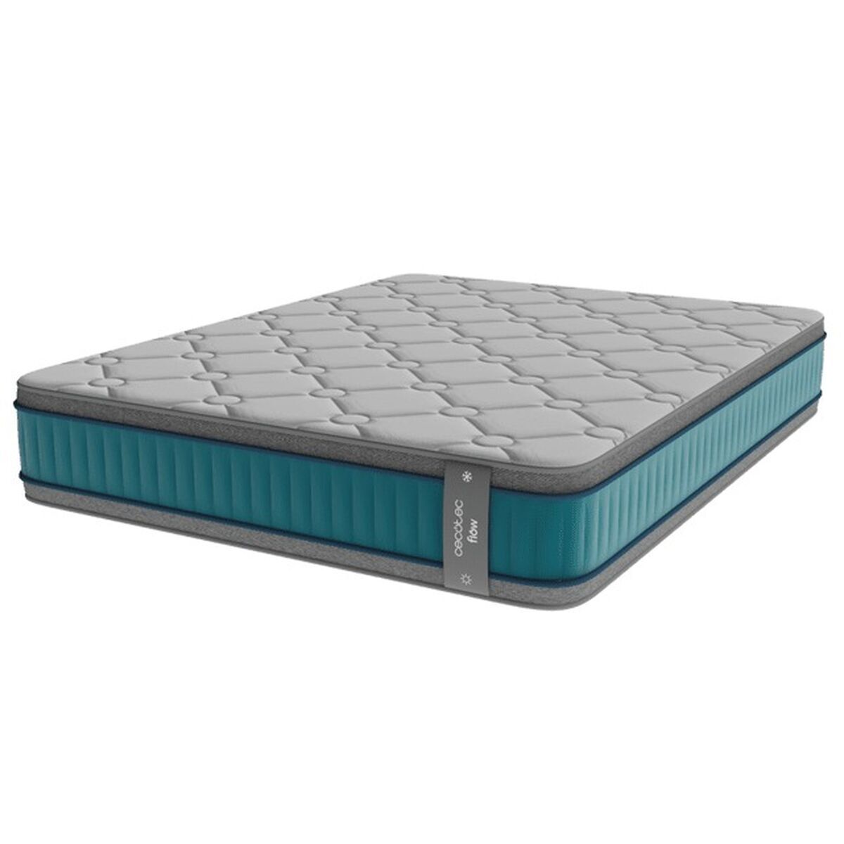 Cecotec Colchón muelles ensacados Flow 8990 Hybrid 150x190cm firmeza media-alta ergonómico