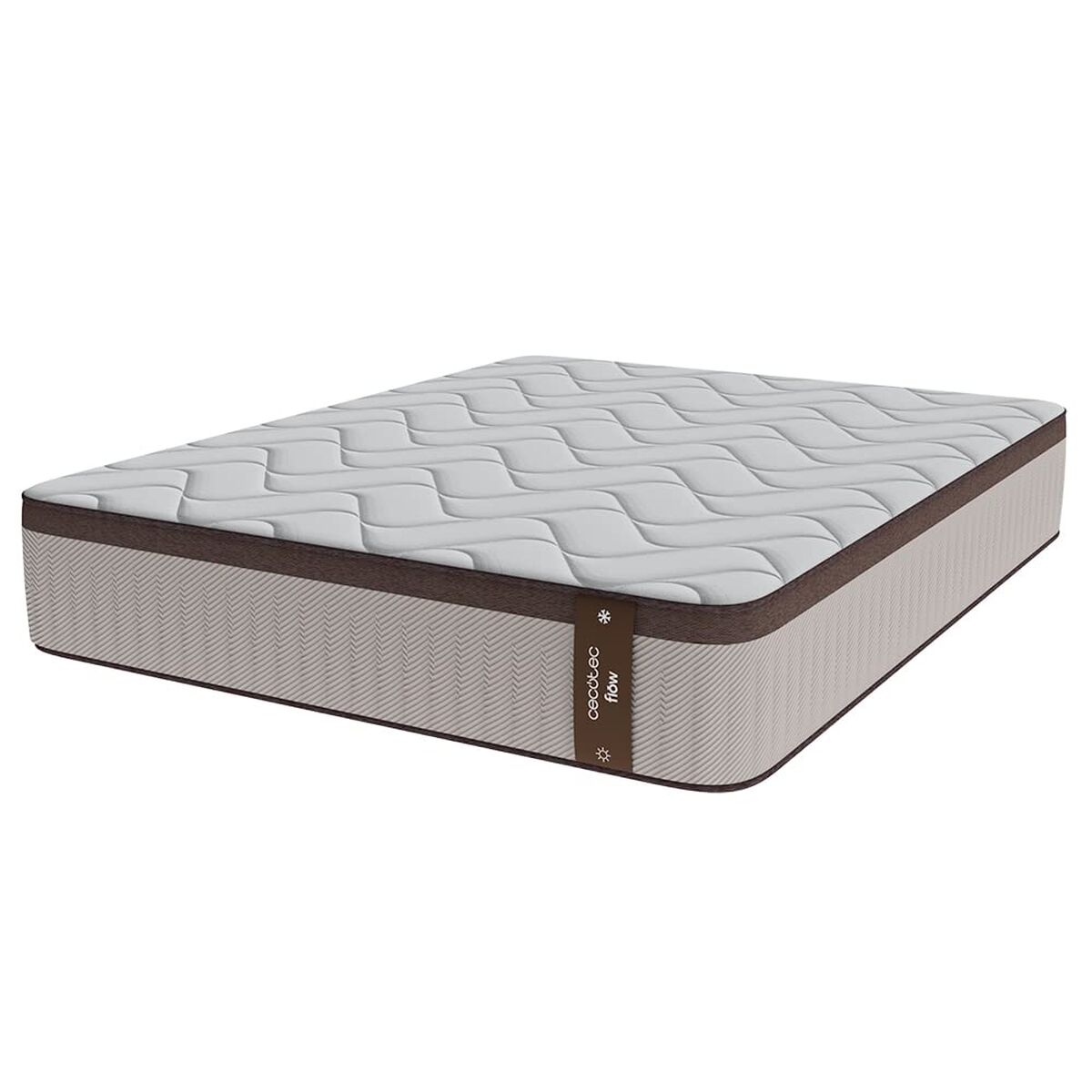 Cecotec Colchón de Muelles Ensacados Flow 7990 Hybrid 80x190cm viscoelástico firmeza media-alta