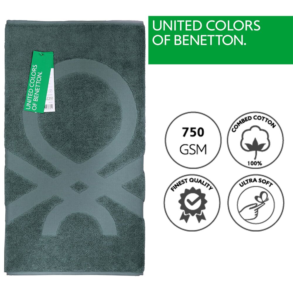 Bath rug Benetton BE218 Dark grey (50 x 80 cm)