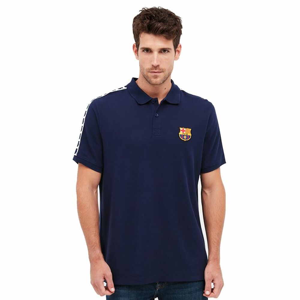 Kortærmet Polotrøje til Mænd F.C. Barcelona Marineblå