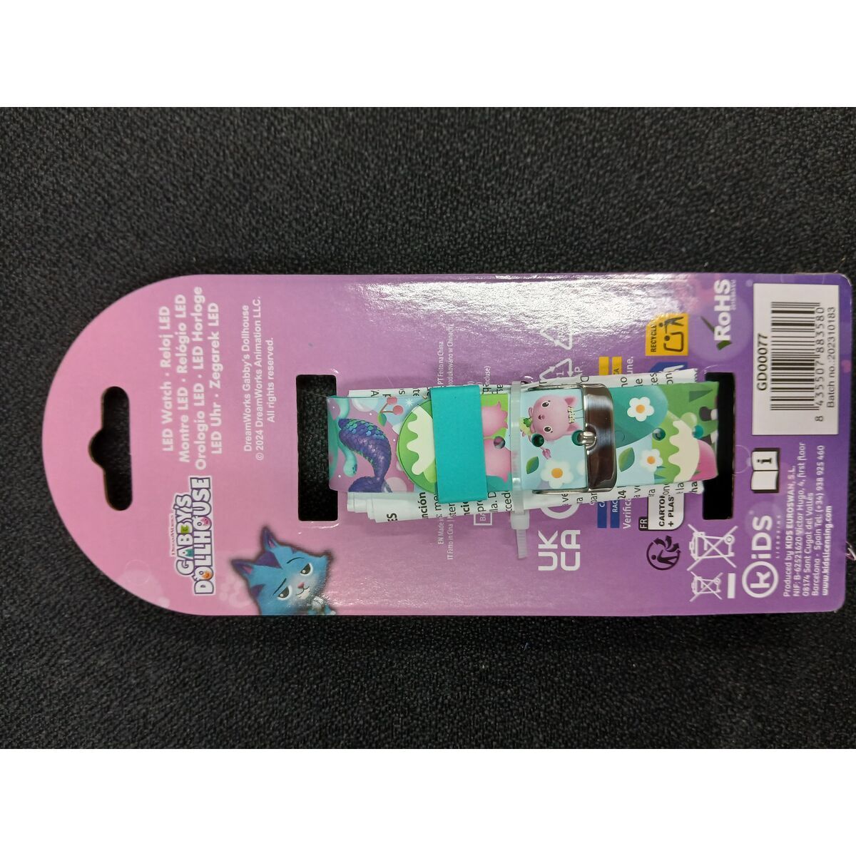 Picture of Kids' Smartwatch Kids Licensing Black Ø 35 mm Time Calendar 18 x 7,5 x 3 cm