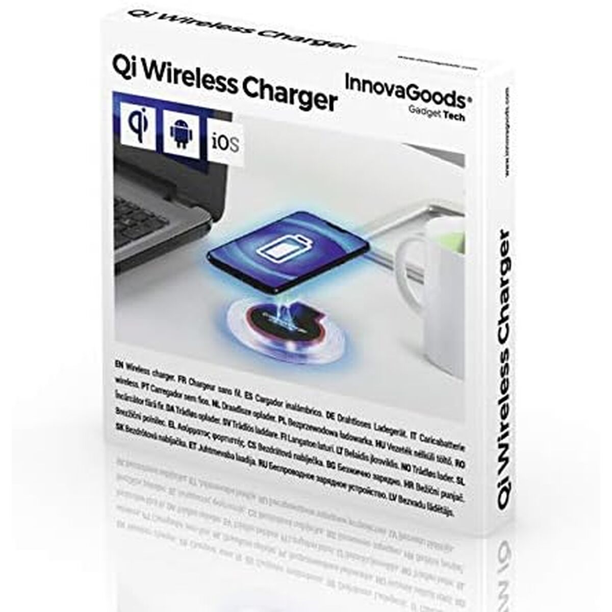 Kabelloses Ladegerät InnovaGoods IG813239 Smartphone (Restauriert C) - Thumbnail 2