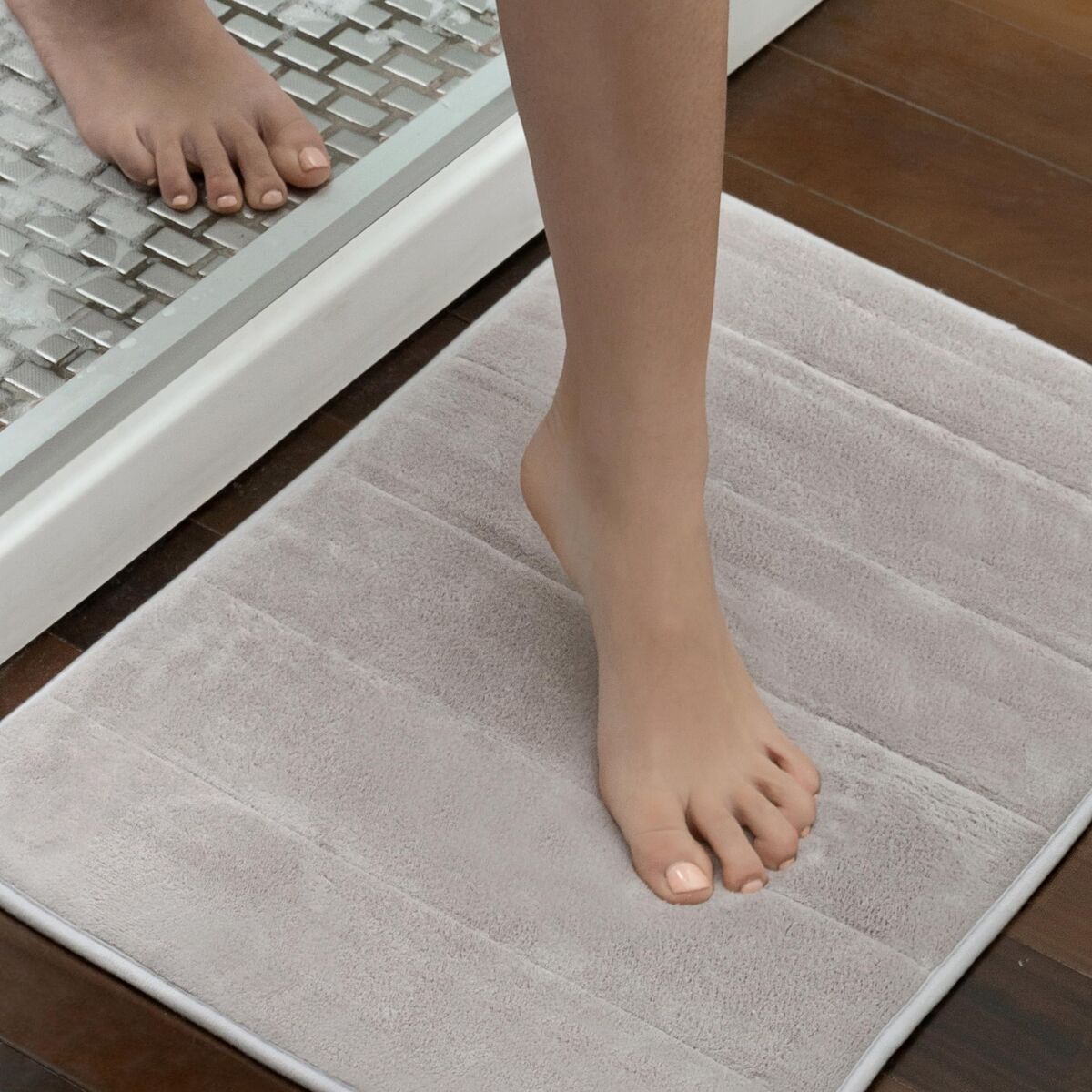 Rutschfeste Duschmatte InnovaGoods IG813437 Beige Grau Kunststoff (Restauriert B) - Thumbnail 3