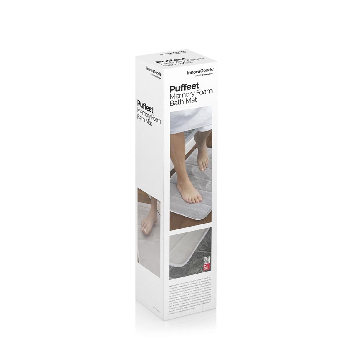 Rutschfeste Duschmatte InnovaGoods IG813437 Beige Grau Kunststoff (Restauriert B) - Thumbnail 2