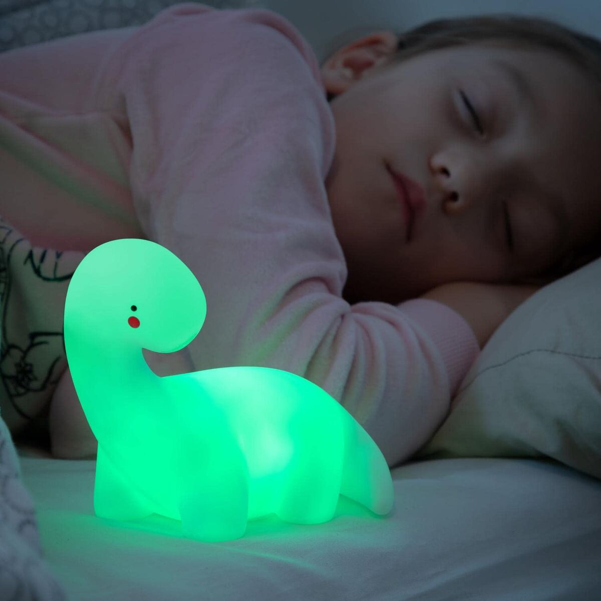 LED-Dinosaurierlampe, vielfarbig InnovaGoods Weiß Vinyl (Restauriert A) - Thumbnail 2