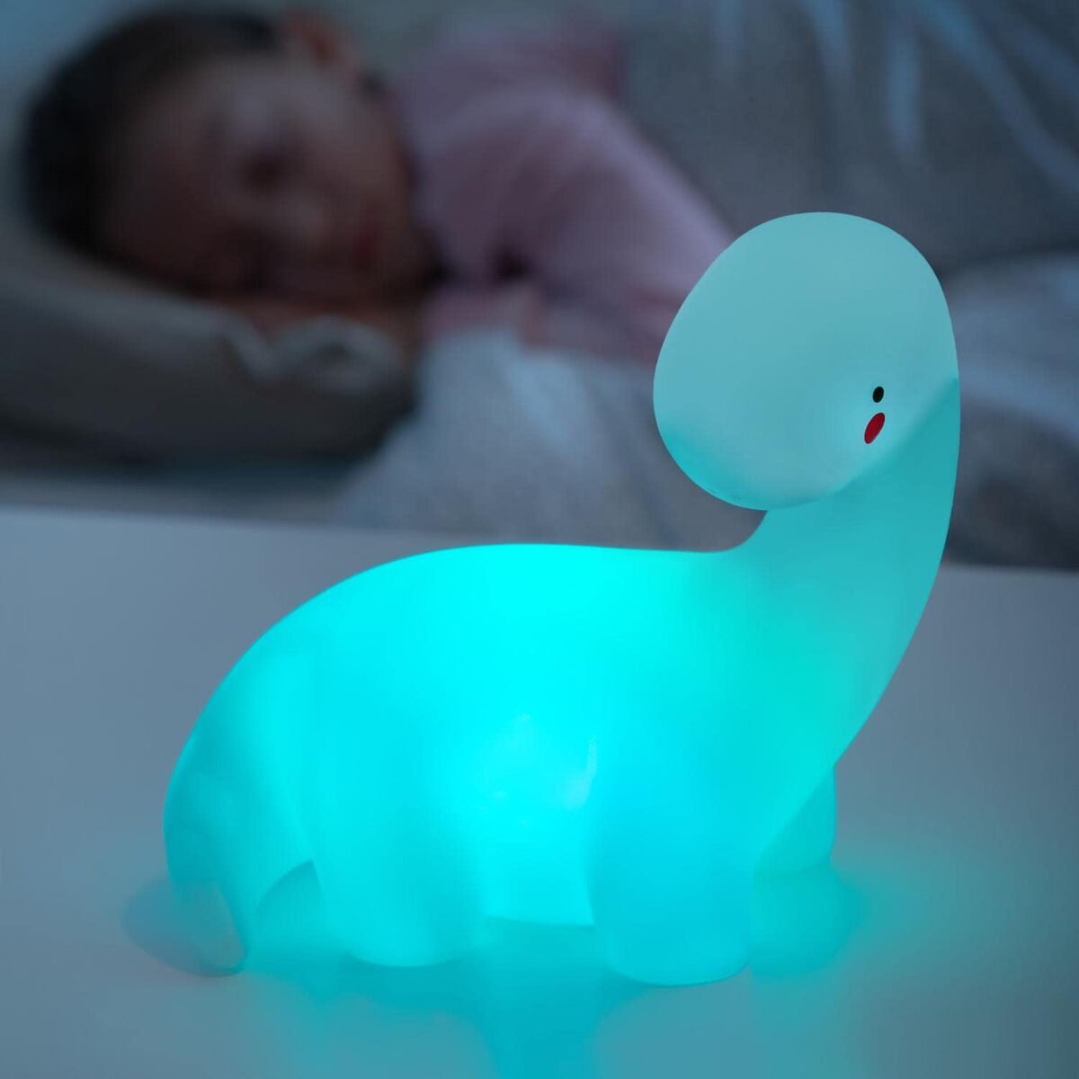 LED-Dinosaurierlampe, vielfarbig InnovaGoods Weiß Vinyl (Restauriert A) - Thumbnail 3