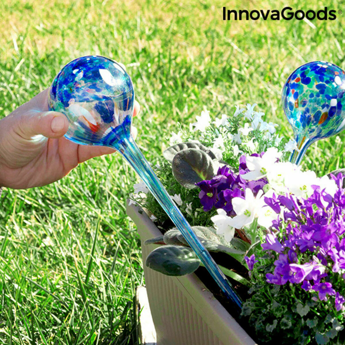 Automatische irrigatieballonnen Aqua·Loon InnovaGoods Blauw Glas (Refurbished A)