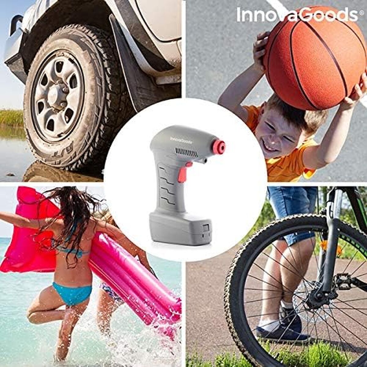 Tragbarer Luftkompressor mit LED InnovaGoods IG815783 100 W 10 kg (Restauriert A) - Thumbnail 8