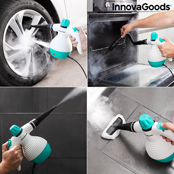 Multi-purpose, 9-in-1 Hand-held Steamer with Accessories Steany InnovaGoods 0,35 L 3 Bar 1000W