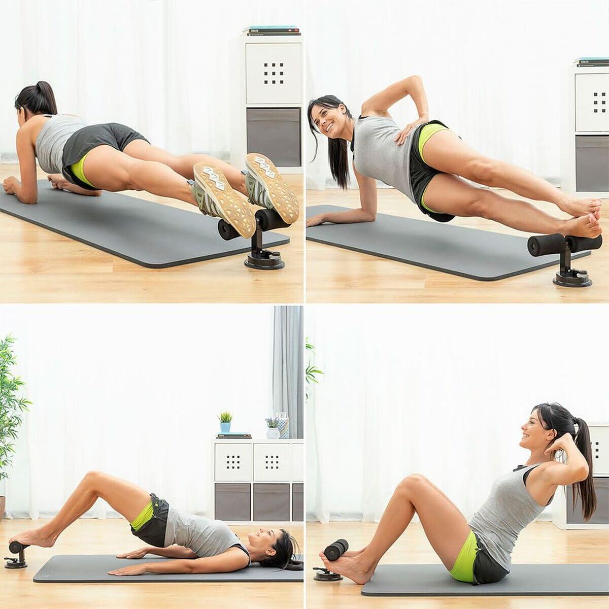 Sit-up-Stange für Bauchmuskeln, mit Saugnapf und Übungsleitfaden InnovaGoods Core up (Restauriert B) - Thumbnail 7