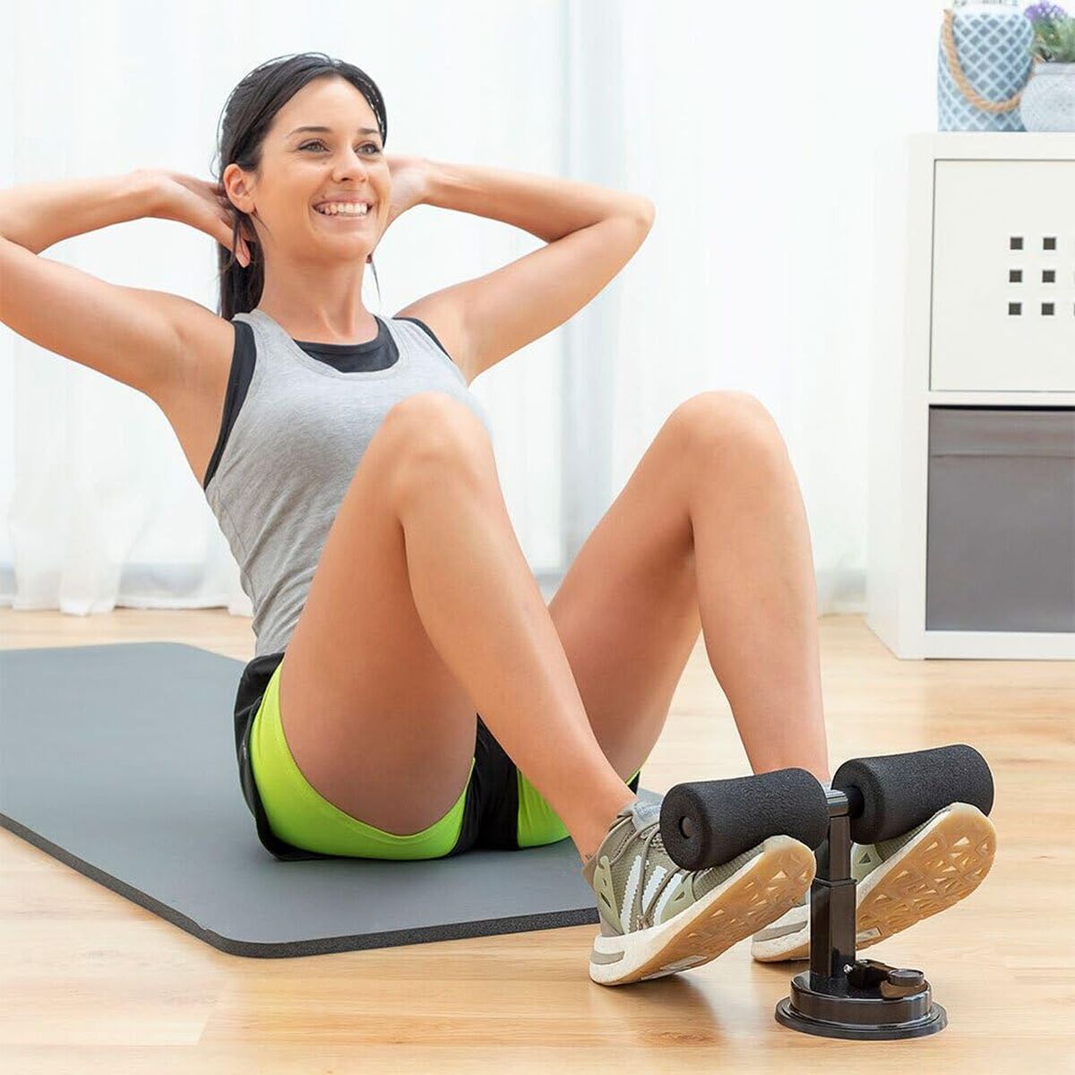 Sit-up-Stange für Bauchmuskeln, mit Saugnapf und Übungsleitfaden InnovaGoods Core up (Restauriert B) - Thumbnail 6
