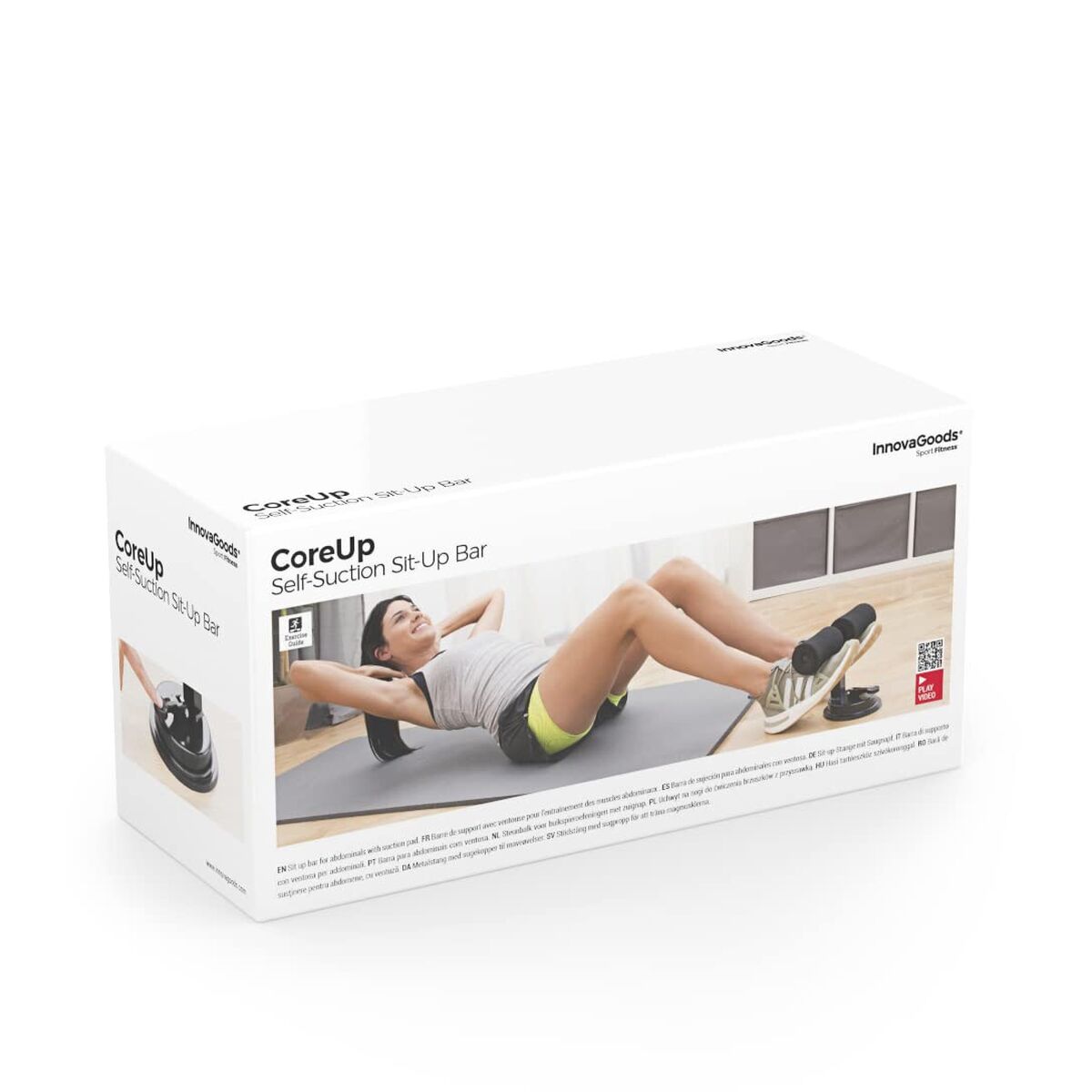 Sit-up-Stange für Bauchmuskeln, mit Saugnapf und Übungsleitfaden InnovaGoods Core up (Restauriert B) - Thumbnail 2