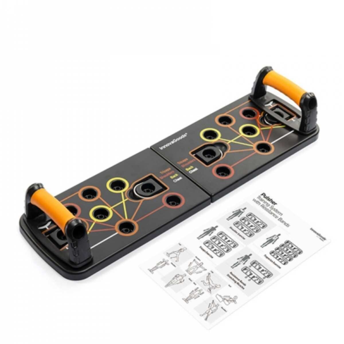 Liegestützbrett mit Widerstandsbändern und Übungsübersicht Pulsher InnovaGoods Pulsher (Restauriert B) - Thumbnail 6
