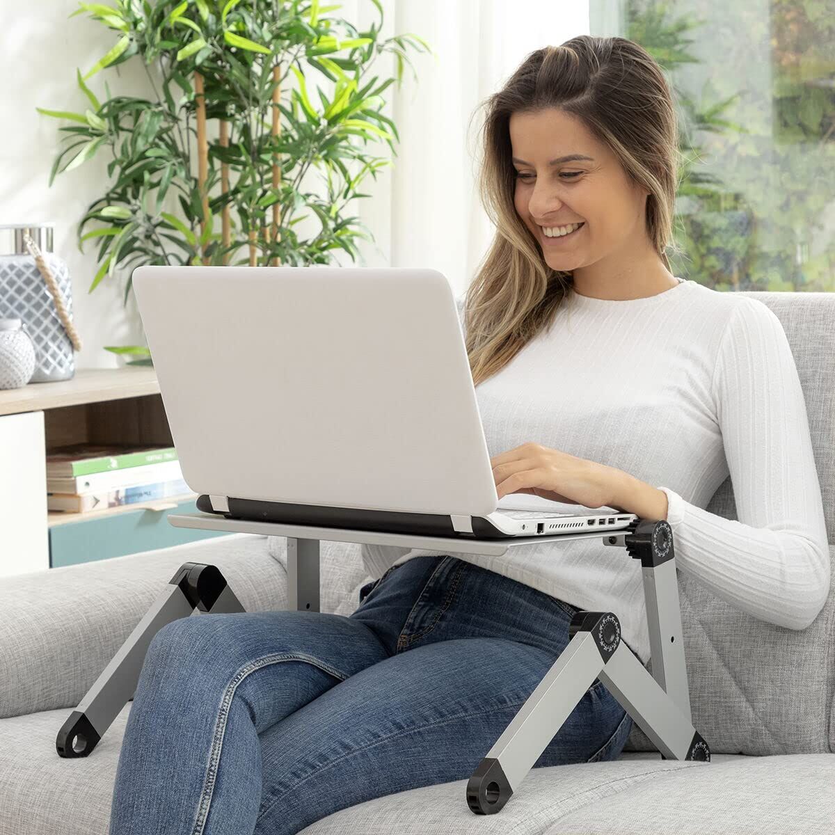 Einstellbarer Laptop-Tisch mit mehreren Positionen Iceberg V0103206 Aluminium (Restauriert A) — Bild 1