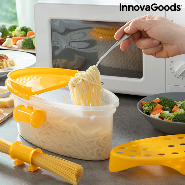 4-in-1 Microwave Pasta Cooker with Accessories and Recipes Pastrainest InnovaGoods