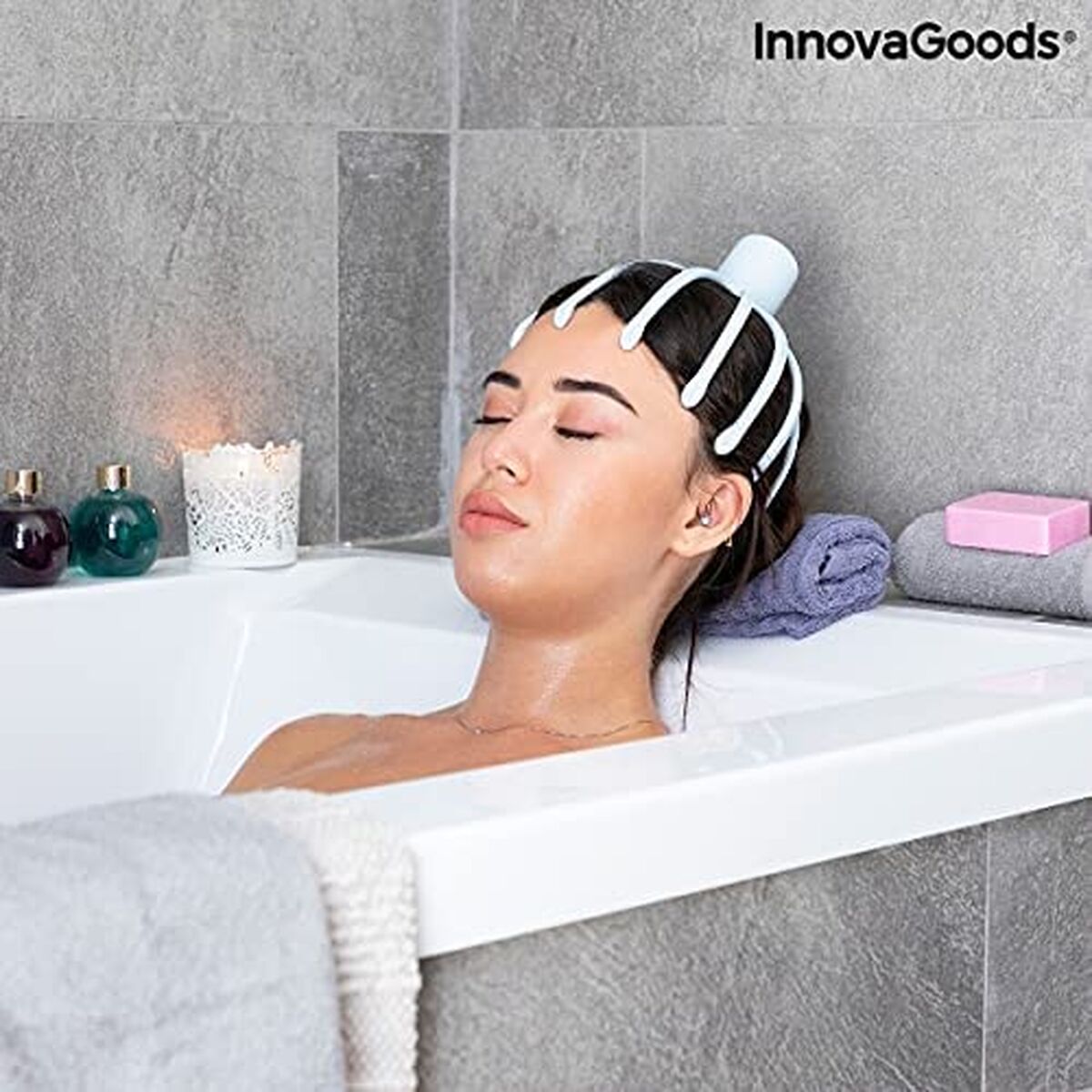 Wiederaufladbares Kopfmassagegerät Helax InnovaGoods Modelo Helax (Restauriert B) - Thumbnail 3