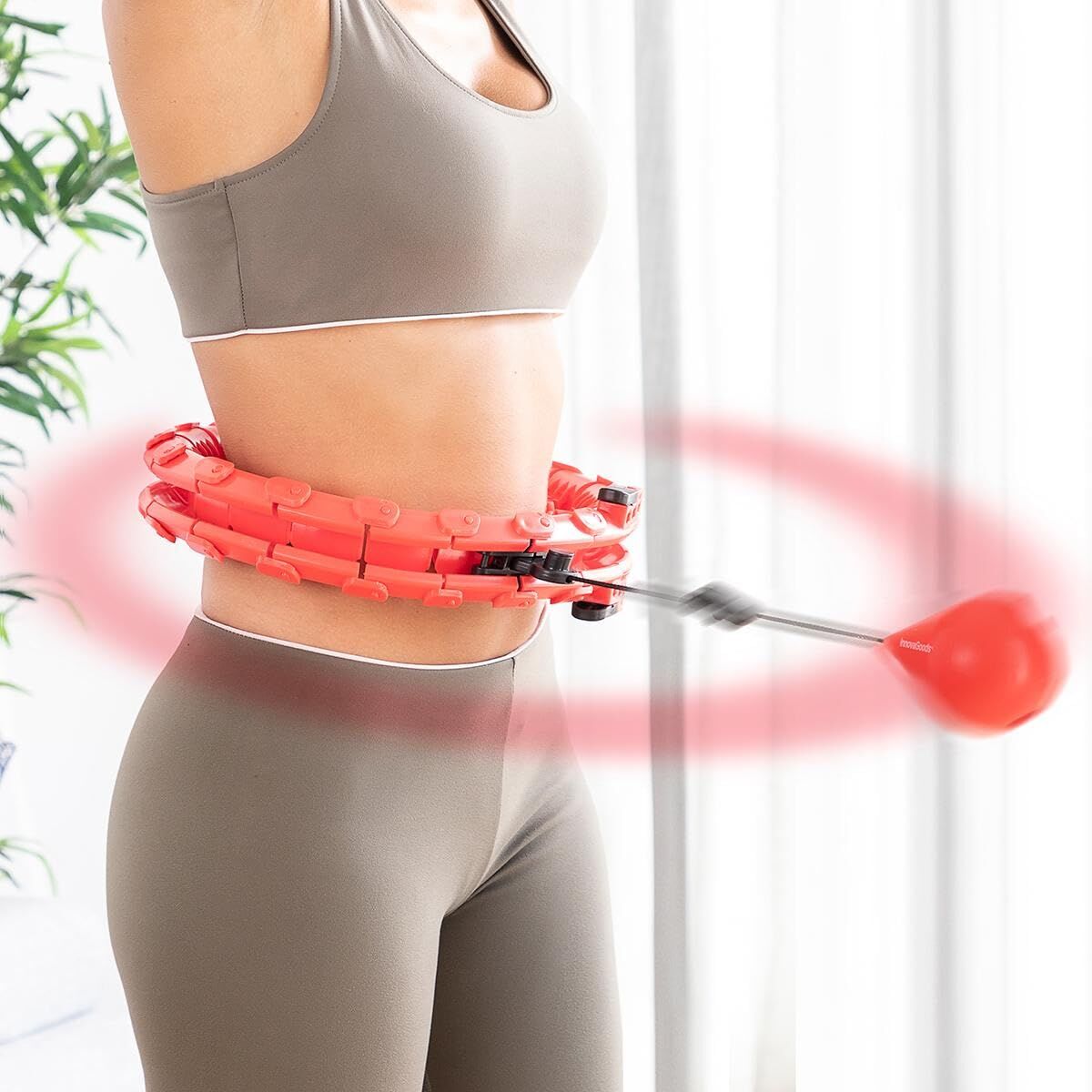 Intelligenter anpassbarer Fitness-Ring mit Gewicht InnovaGoods FITTEHOOP Rot (Restauriert B) - Thumbnail 3