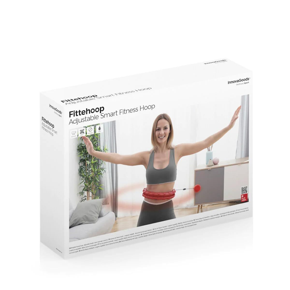 Intelligenter anpassbarer Fitness-Ring mit Gewicht InnovaGoods FITTEHOOP Rot (Restauriert B) - Thumbnail 2
