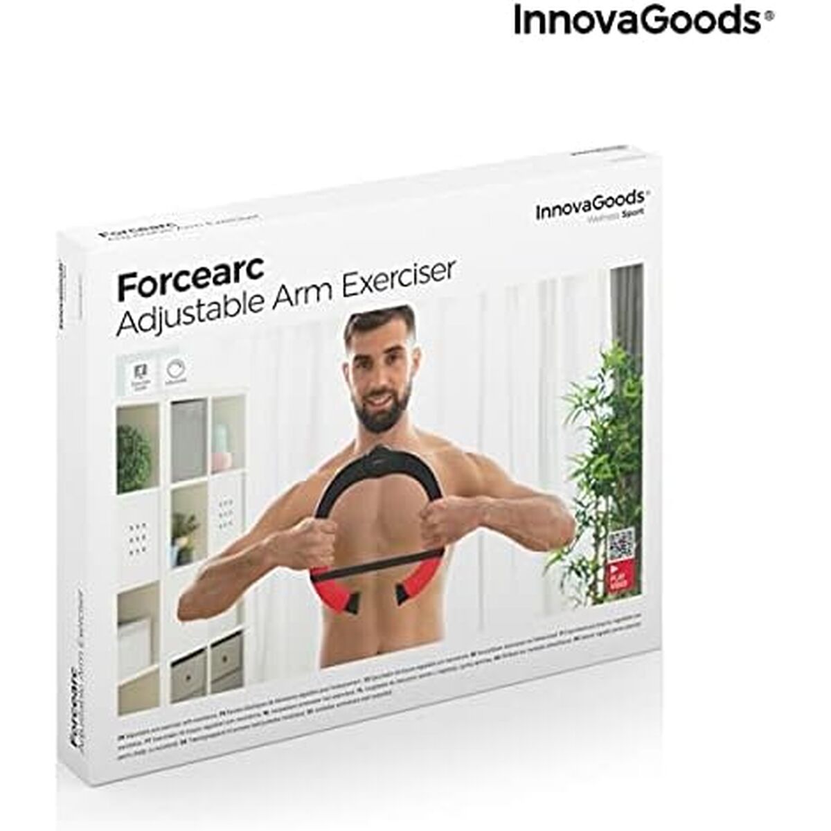 Verstellbarer Armtrainer mit Widerstandsgurt und Übungsanleitung InnovaGoods (Restauriert A) - Thumbnail 2
